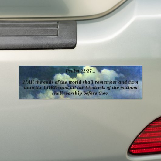 BLZ. 22:27 BUMPERSTICKER (Op auto)