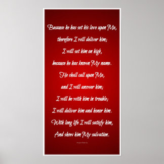 BLZ. 91:14-18 POSTER