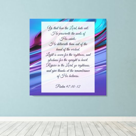 BLZ. 97:10-12 CANVAS AFDRUK (Insitu (Houten vloer))