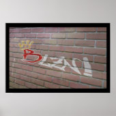 Blzn Brick Wall Poster (Voorkant)