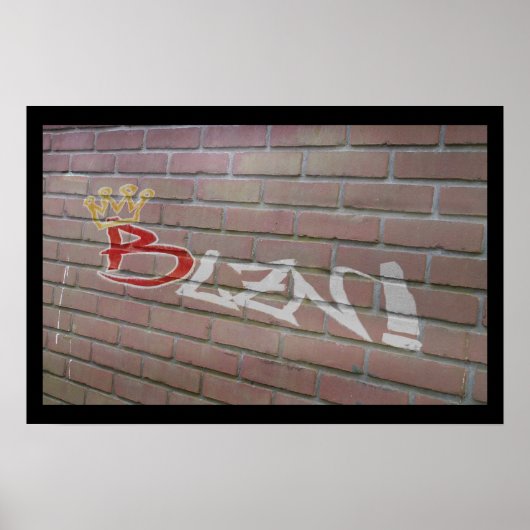 Blzn Brick Wall Poster (Voorkant)