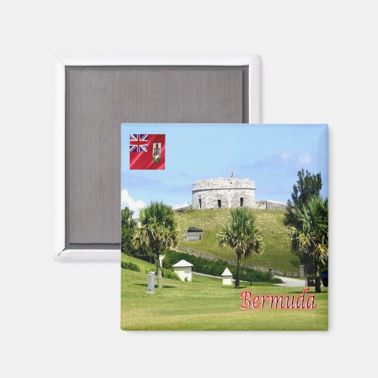 BM005 BERMUDA, Fort Saint Catherine, Fridge Magneet (Voorkant / Achterkant)