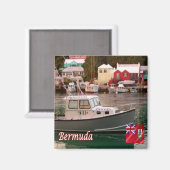 BM008 BERMUDA, Flatts Village, Panorama, Fridge Magneet (Voorkant / Achterkant)