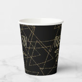 BM Bar Bat Mitswa Gold Stars Papieren Bekers (Links)