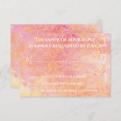 BM Bar Bat Mitswa is ook gewoon subtiel RSVP Kaartje (Voorkant / Achterkant)