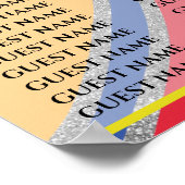 BM Bar & Bat Mitswa Kleurrijke wervelingen Zithoek Poster (Hoek)