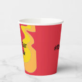 BM Bar Bat Mitswa Paper Cup Hippie Waves Papieren Bekers (Links)