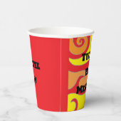 BM Bar Bat Mitswa Paper Cup Hippie wervelingen Papieren Bekers (Rechts)