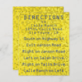 BM Bar Bat Mitswa Spel op Richting Kaart (Voorkant / Achterkant)