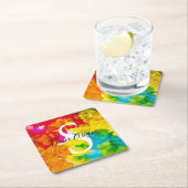 BM Bar Bat Mitswa Splash Kleur Kartonnen Onderzetters (Insitu)