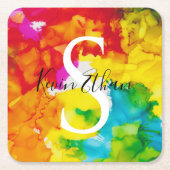 BM Bar Bat Mitswa Splash Kleur Kartonnen Onderzetters (Voorkant)