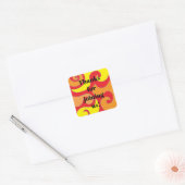 BM Bar Bat Mitzvah 60's Style Stickers Square (Envelop)