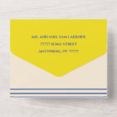 BM Bar Bat Mitzvah Alles in één uitnodiging Swirls (Achterkant)