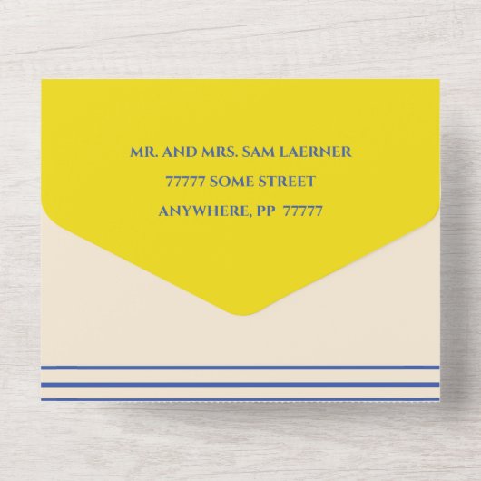 BM Bar Bat Mitzvah Alles in één uitnodiging Swirls (Achterkant)