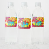 BM Bar Bat Mitzvah Confetti Waterfles Etiket (Flessen)