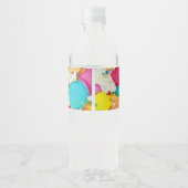 BM Bar Bat Mitzvah Confetti Waterfles Etiket (Achterkant)