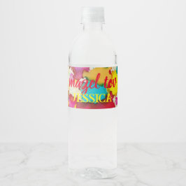 BM Bar Bat Mitzvah Confetti Waterfles Etiket