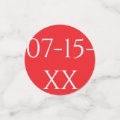 BM Bar Bat Mitzvah Confetti Zilver Sinaasappel Gee (Kleine voorkant)