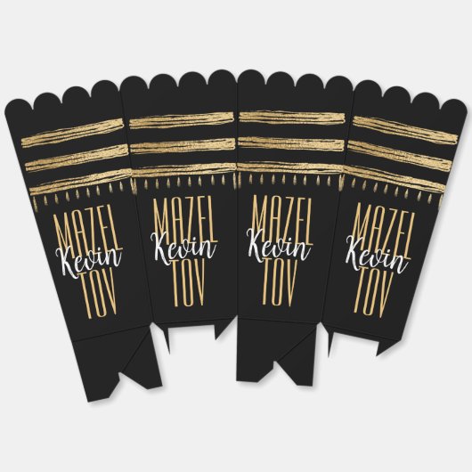 BM Bar Bat Mitzvah Elegant Bedankdoosjes (Ongevouwen)