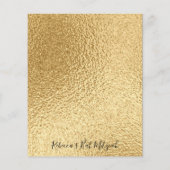 BM Bar Bat Mitzvah Elegant Gold Direction Kaart (Achterkant)