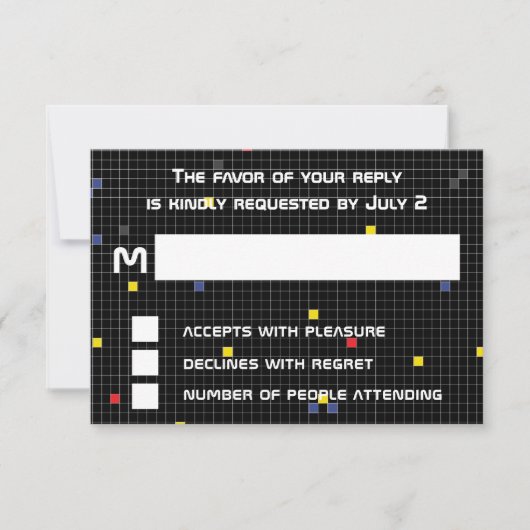 BM Bar Bat Mitzvah Game On RSVP Kaartje (Voorkant)