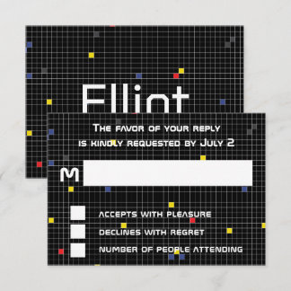 BM Bar Bat Mitzvah Game On RSVP Kaartje