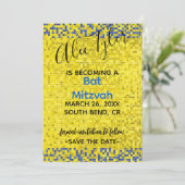 BM Bar Bat Mitzvah Game On Save The Date (Staand voorkant)