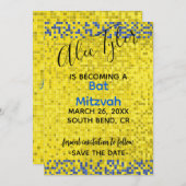 BM Bar Bat Mitzvah Game On Save The Date (Voorkant / Achterkant)
