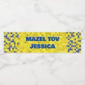BM Bar Bat Mitzvah Game On Waterfles Etiket (Enkel label)