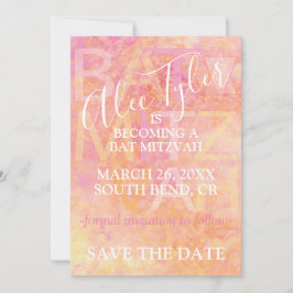 BM Bar Bat Mitzvah Gewoon Subtiel Save The Date
