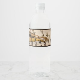 BM Bar Bat Mitzvah Gold Yad Waterfles Etiket
