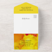 BM Bar Bat Mitzvah Kleurrijke Tallit All In One Uitnodiging (Buitenkant)