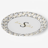 BM Bar Bat Mitzvah Papier Bord Elegant Goud Zwart (Gekanteld)