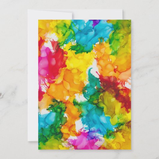 BM Bar Bat Mitzvah Splash van Kleur Save The Date (Achterkant)