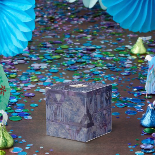 BM Bar Bat Mitzvah Star of David Blues Bedankdoosjes (Feest)