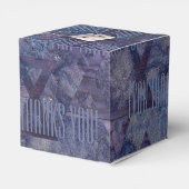 BM Bar Bat Mitzvah Star of David Blues Bedankdoosjes (Achterkant)