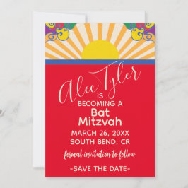 BM Bar Bat Mitzvah Zonnige Dag Save The Date