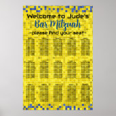 BM Bar en Bat Mitswa Game op de Zittingsgrafiek Poster (Voorkant)