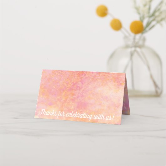 BM Bar en Bat Mitswa Gewoon Subtiele Plaats Kaarte Plaatskaartje (Achterkant)