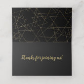 BM Bar en Bat Mitswa Gold Stars Plaatskaarten Plaatskaartje (Binnenkant ongevouwen)