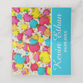 BM Bar en Bat Mitswa Kleurrijke Plaatskaarten Plaatskaartje (Binnenkant ongevouwen)