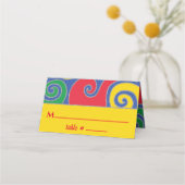 BM Bar en Bat Mitswa Kleurrijke wervelingen Plaats Plaatskaartje (Voorkant)