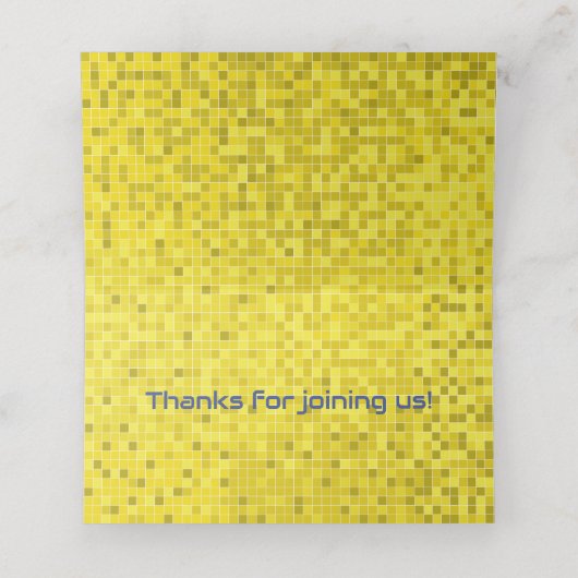 BM Bar en Bat Mitswa spel op plaats kaarten Plaatskaartje (Binnenkant ongevouwen)