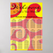 BM Bar en Bat Mitzvah 1960's Stijl Zitting Grafiek Poster (Voorkant)