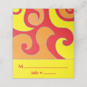 BM Bar en Bat Mitzvah Glitter Wervelt Plaats Kaart Plaatskaartje (Buitenkant ongevouwen)