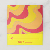 BM Bar en Bat Mitzvah Jazzy Wervelt Plaats Kaarten Plaatskaartje (Buitenkant ongevouwen)