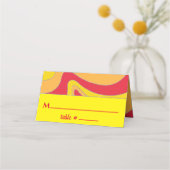 BM Bar en Bat Mitzvah Jazzy Wervelt Plaats Kaarten Plaatskaartje (Voorkant)