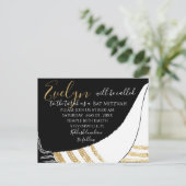 BM Bar Mitzvah Bat Mitzvah Briefkaart Uitnodiging (Staand voorkant)