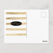 BM Bar Mitzvah Bat Mitzvah Briefkaart Uitnodiging (Achterkant)