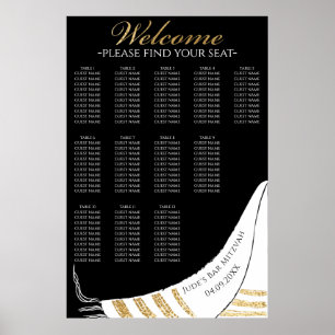 BM Bar N Bat Mitswa Gouden Talliet Zitting Grafiek Poster